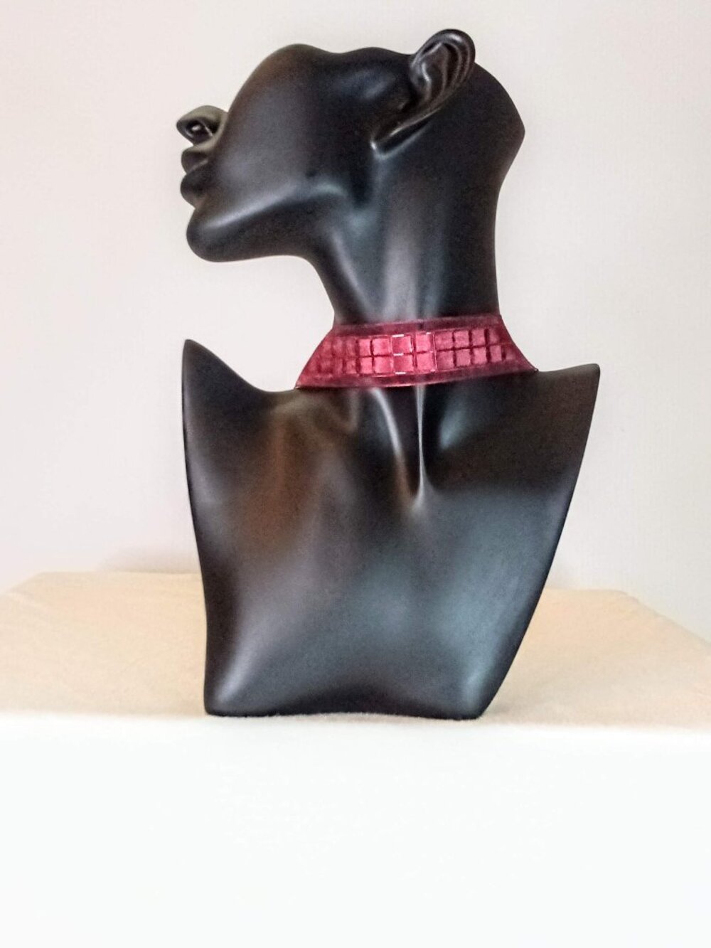 New Burgundy/Gold Choker Necklace